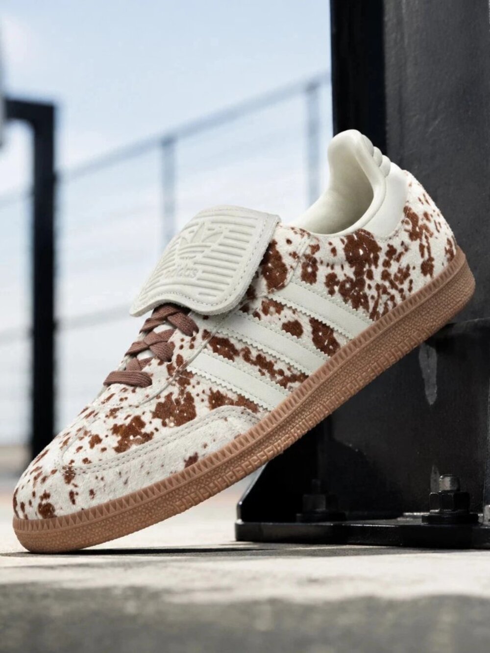 Women's adidas Originals Samba Long Tongue Casual Shoes - Cow Print JS3931